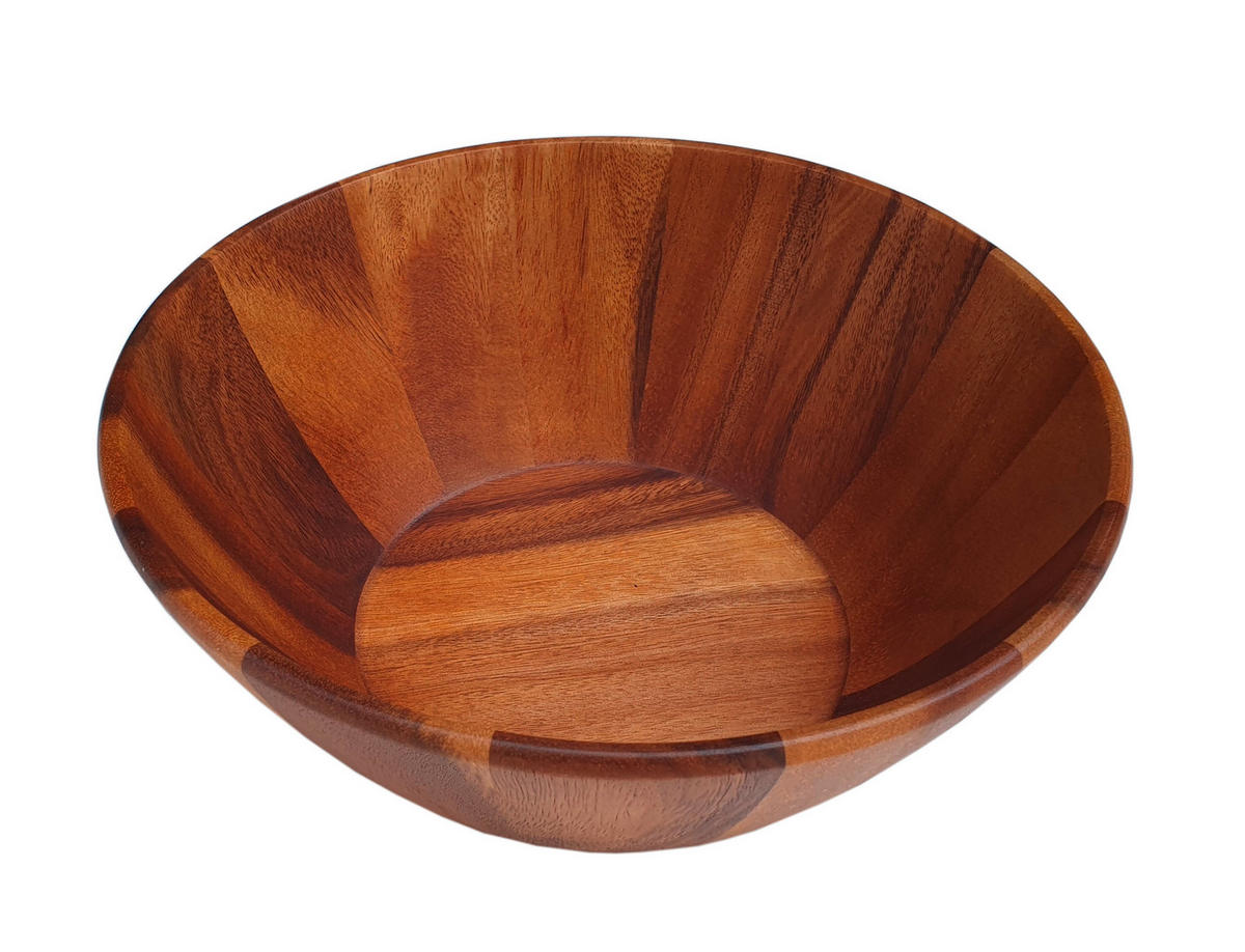 SALATSCHÜSSEL   - Akaziefarben, Natur, Holz (30/12cm) - Homeware Profession.
