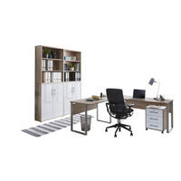 BÜRO - Weiß/Sonoma Eiche, MODERN, Holzwerkstoff/Metall - MID.YOU