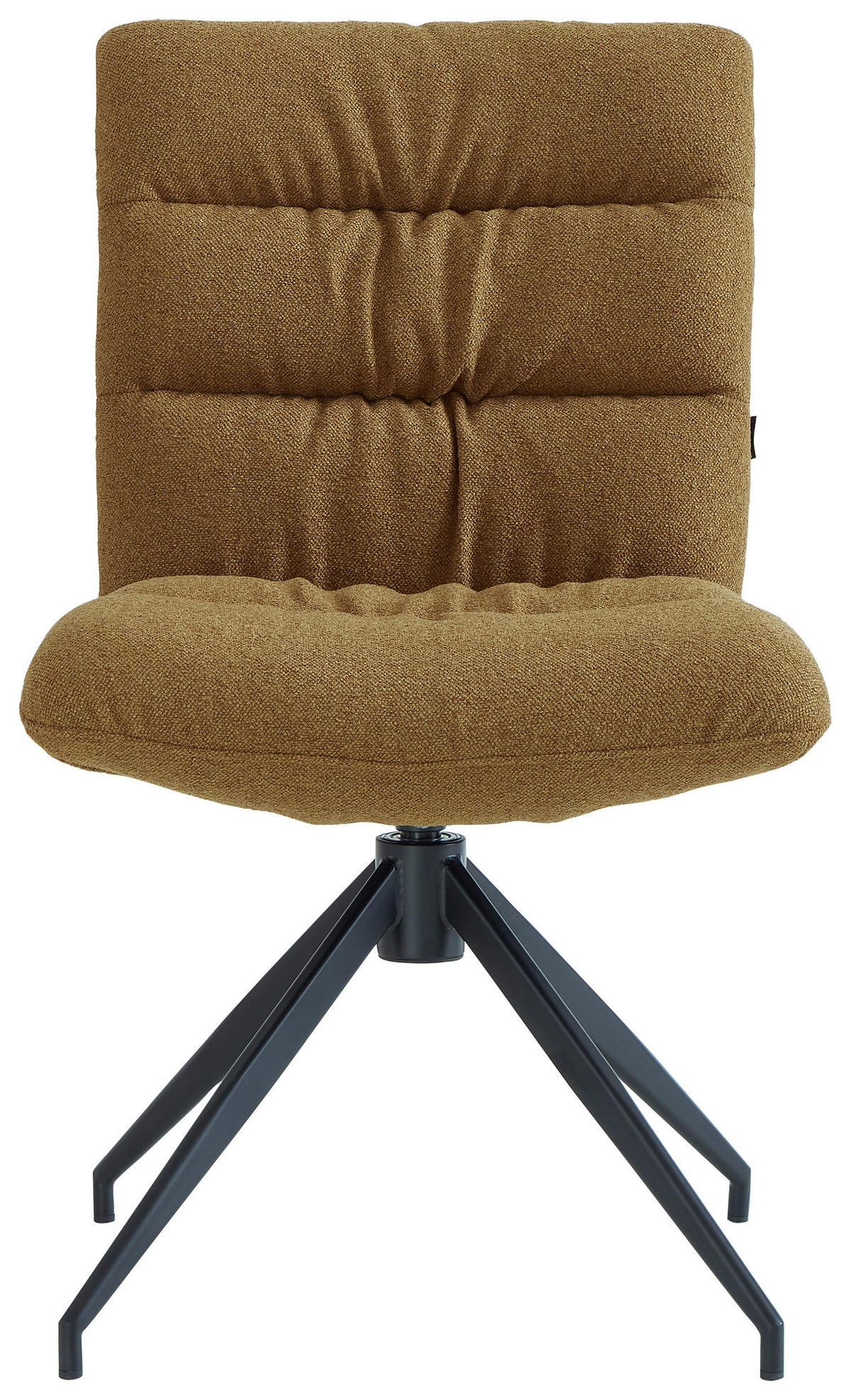 STUHL - Karamell/Schwarz, Design, Textil/Metall (51/86/64cm) - Dieter Knoll