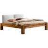 BALKENBETT 140/200 cm  in Weiß, Eichefarben  - Eichefarben/Weiß, Natur, Holz/Textil (140/200cm) - Hasena