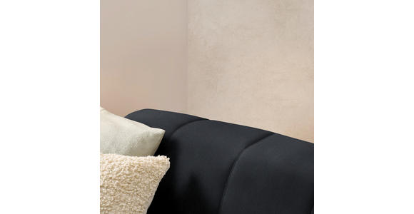 ECKSOFA in Chenille Anthrazit 311/167 cm - Anthrazit/Schwarz, Design, Textil/Metall (311/167cm) - Xora