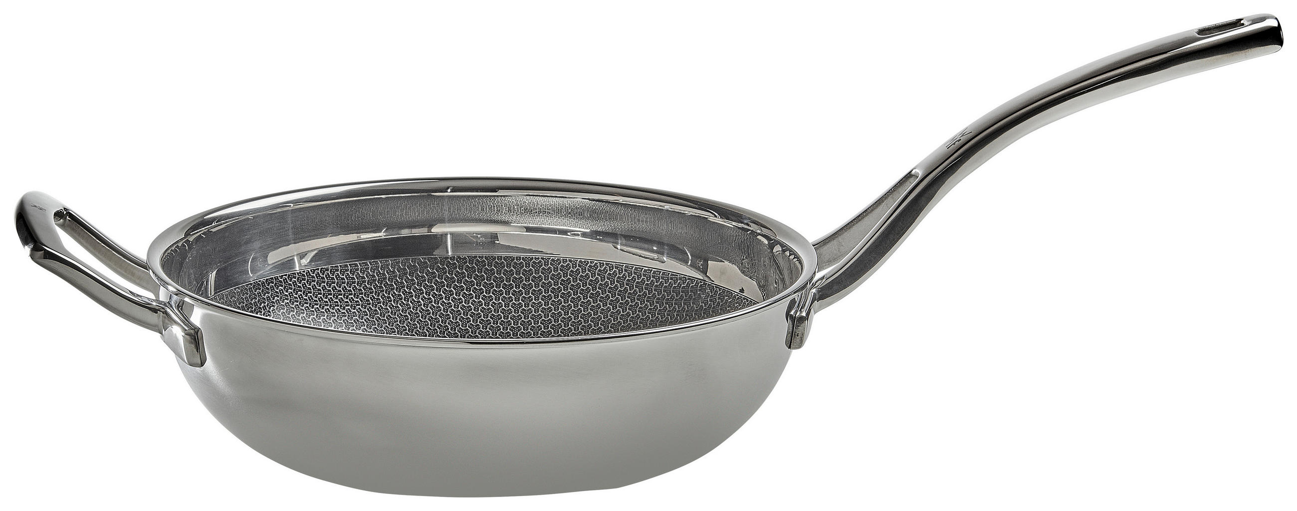WOKPFANNE 26 cm - Silberfarben/Schwarz, Design, Metall (26cm) - WMF