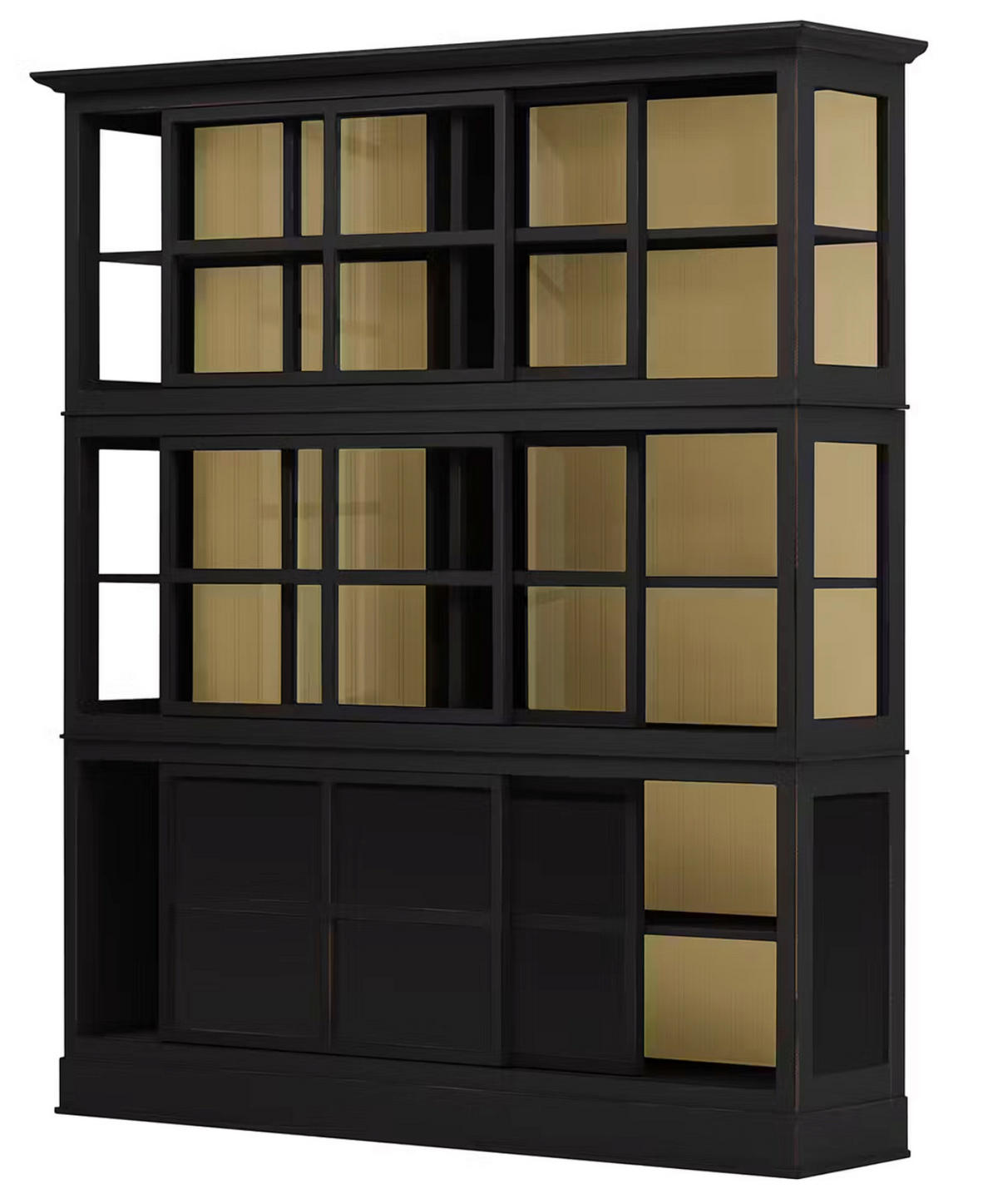HIGHBOARD UrbanClass  in 190,5/219,5/49 cm  - Creme/Schwarz, LIFESTYLE, Glas/Holz (190,5/219,5/49cm) - Livetastic