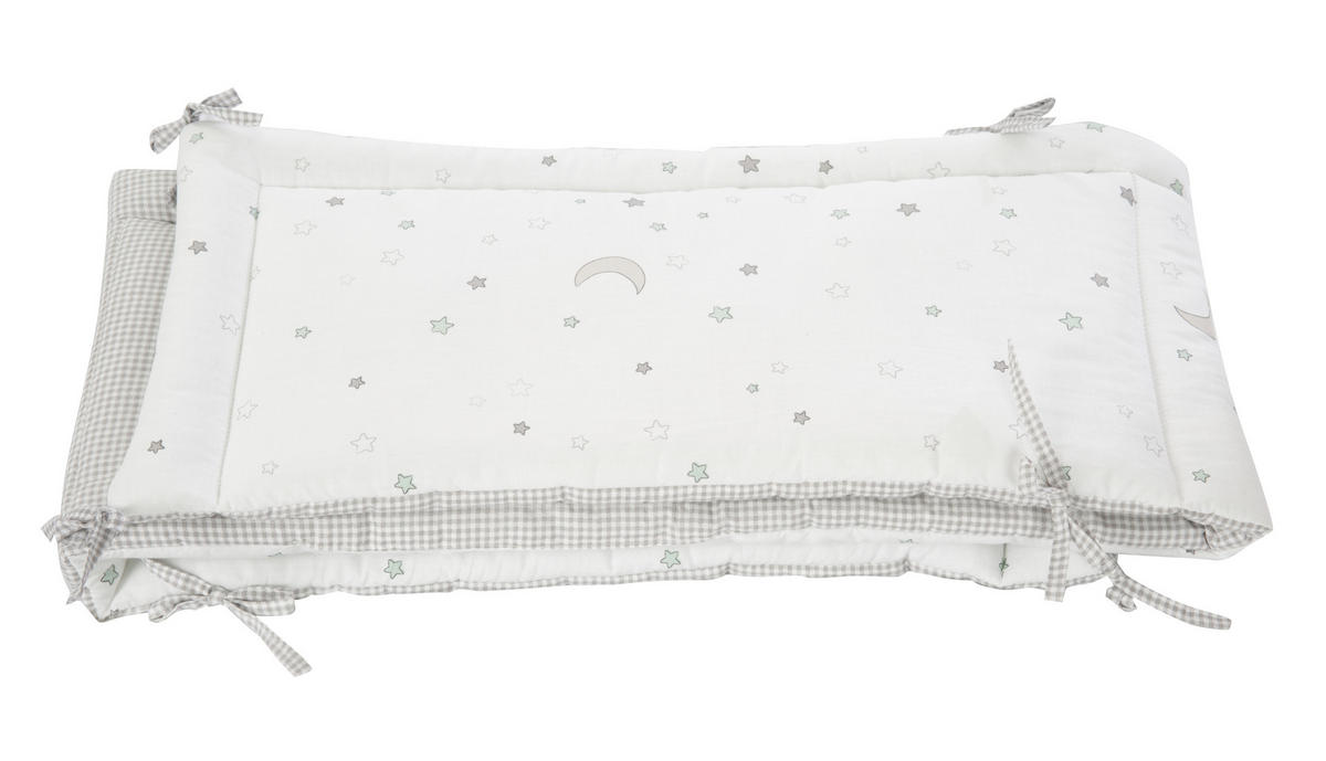 GITTERBETTSET Roba Sternenzauber  - Taupe/Weiß, Basics, Textil - Roba