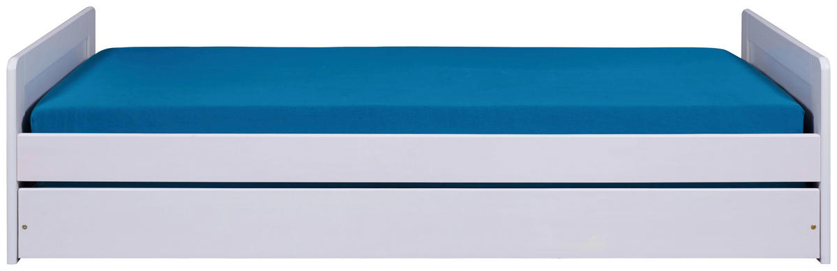 AUSZIEHBETT 90/190 cm Weiss  - Weiss/Naturfarben, Modern, Holz (90/190cm) - MID.YOU