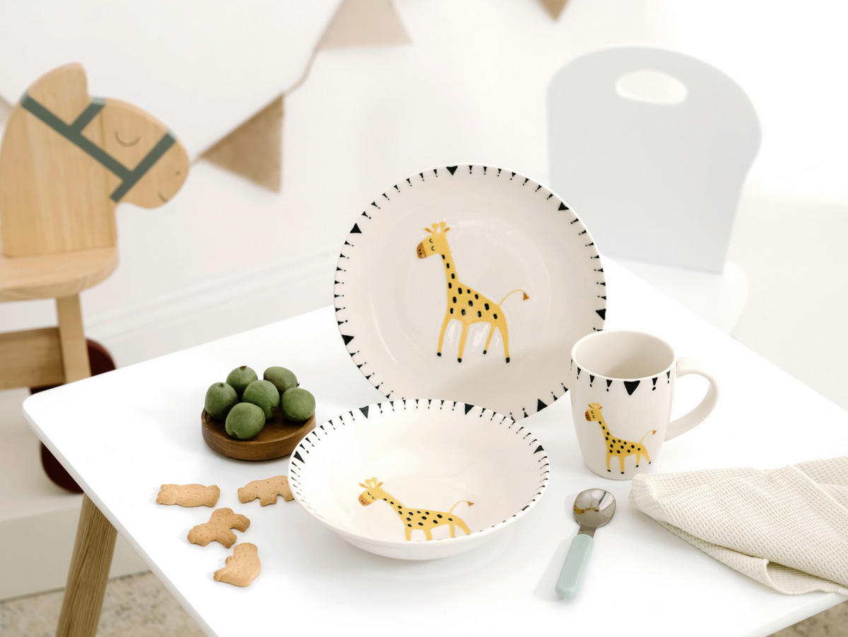 KINDERGESCHIRRSET 3-teilig  - Multicolor, Basics, Keramik - Creatable