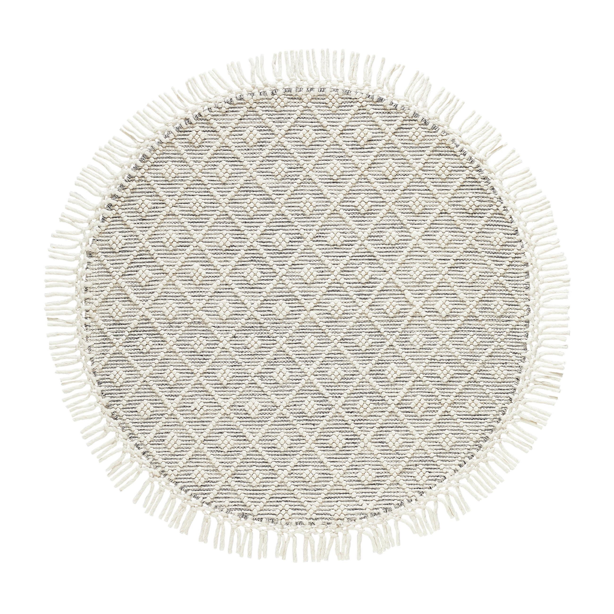 HANDWEBTEPPICH 120 cm Sylt Creme  - Creme, Natur, Textil (120cm) - Linea Natura