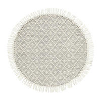 HANDWEBTEPPICH 120 cm Sylt Creme  - Creme, Natur, Textil (120cm) - Linea Natura