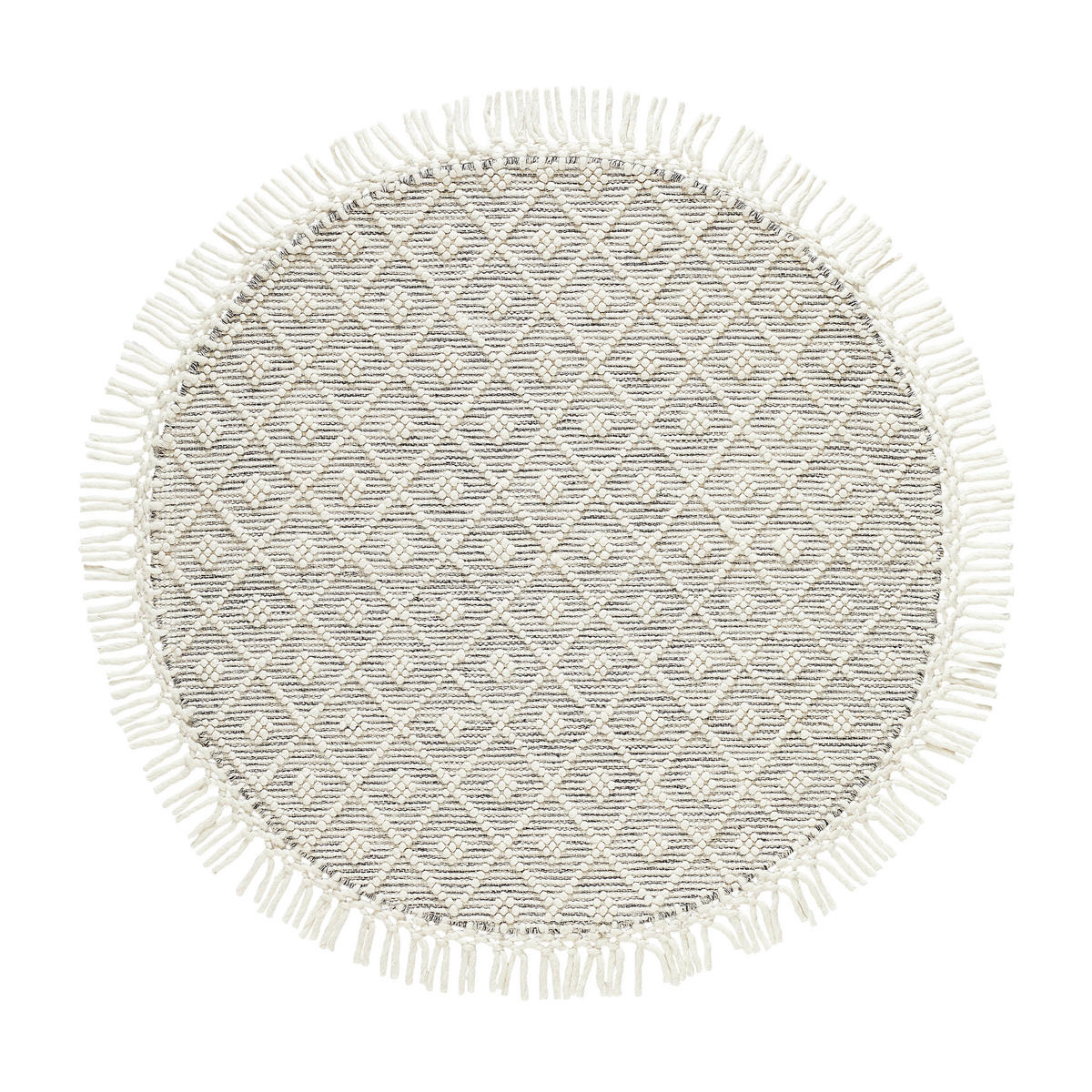 HANDWEBTEPPICH 120 cm Sylt Creme  - Creme, Natur, Textil (120cm) - Linea Natura