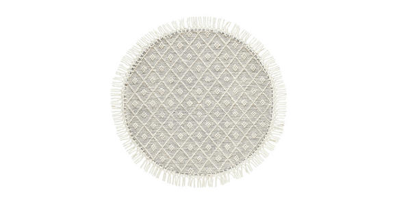 HANDWEBTEPPICH 120 cm Sylt Creme  - Creme, Natur, Textil (120cm) - Linea Natura