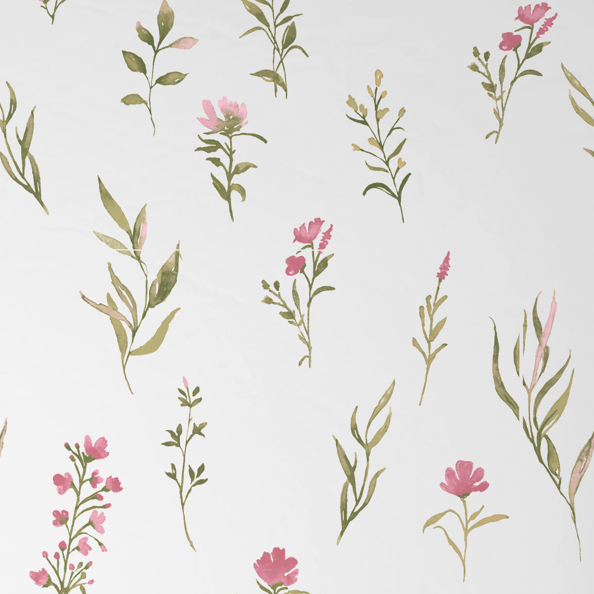 POSTELJINA 200/200 cm  Mavie  - bijela/ružičasta, Konvencionalno, tekstil (200/200cm) - Novel