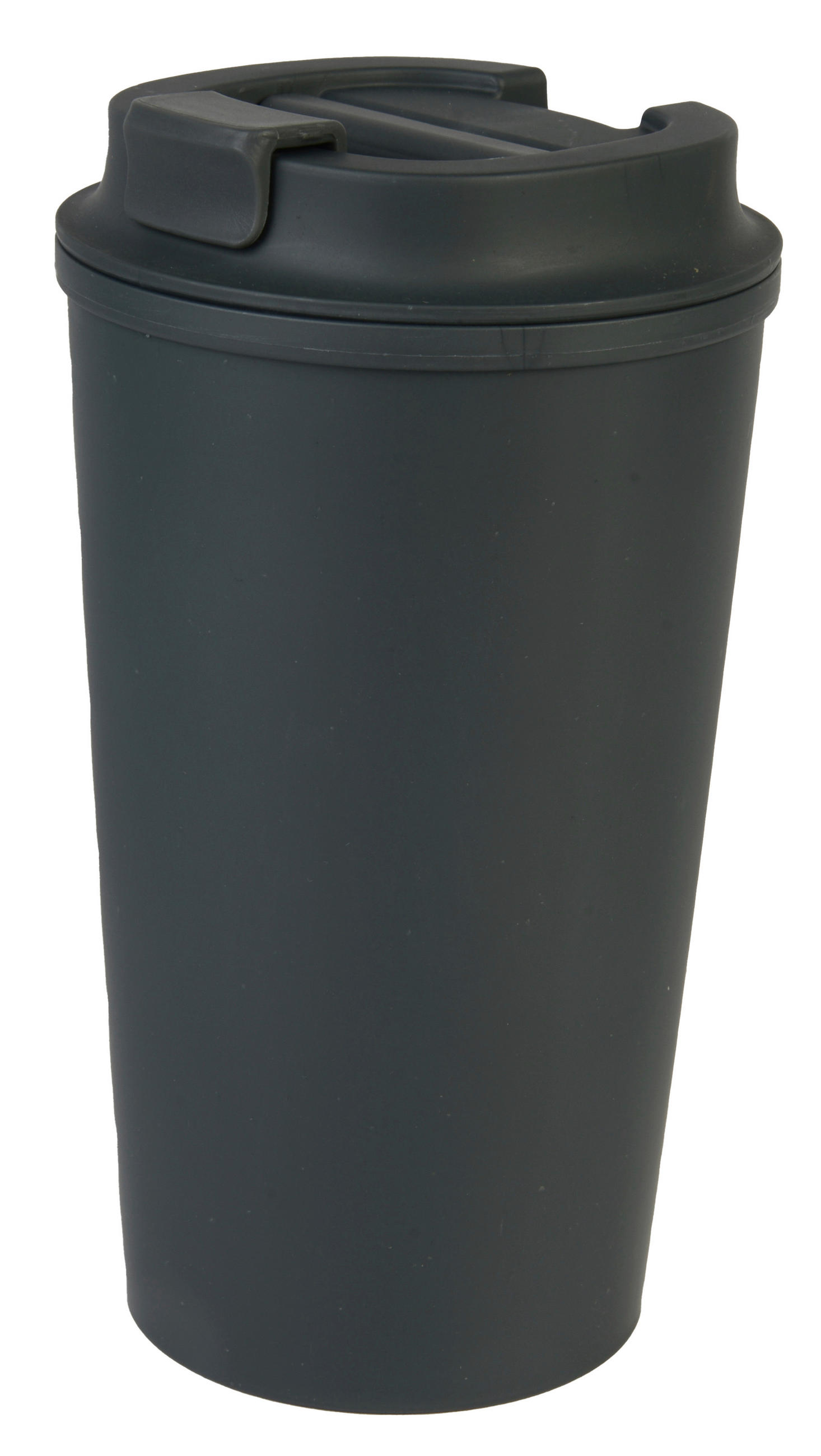 COFFEE-TO-GO-MUGG 0.4 l  - mörkgrå, Basics, plast/naturmaterial (9/16,3cm) - Homeware Profession.