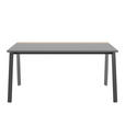 SCHREIBTISCH 160/75/75 cm  in Anthrazit, Hickory  - Anthrazit/Hickory, MODERN, Holzwerkstoff/Metall (160/75/75cm) - Novel
