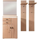 GARDEROBE 4-teilig  in 155/204/38 cm  - Eichefarben, Natur, Holz/Holzwerkstoff (155/204/38cm) - Linea Natura