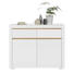 KOMMODE Eichefarben, Weiß - Eichefarben/Weiß, Design, Holzwerkstoff (108/88/38cm) - Xora
