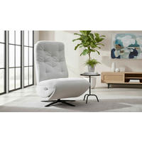 RELAXSESSEL NORA Webstoff    - Schwarz/Grau, Design, Textil/Metall (68/113/84cm) - Livetastic