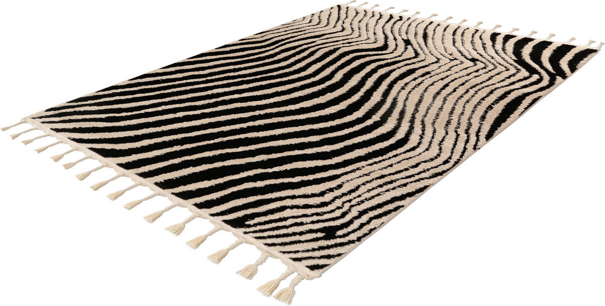 KOBEREC S VYSOKÝM VLASEM, 160/230 cm, bílá - bílá, Konvenční, textil (160/230cm)