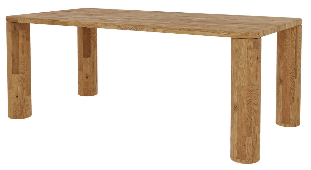 JEDILNA MIZA, masivno hrast  - Design, les (200/100/75cm) - Linea Natura