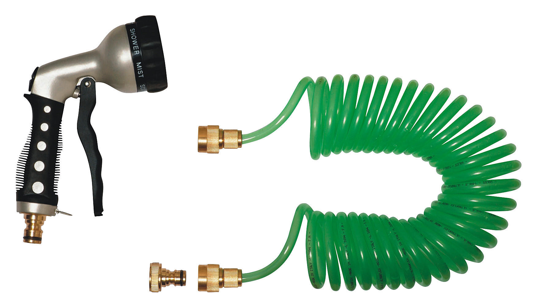 SPIRALGARTENSCHLAUCH C-6012 - Grün, Basics, Kunststoff