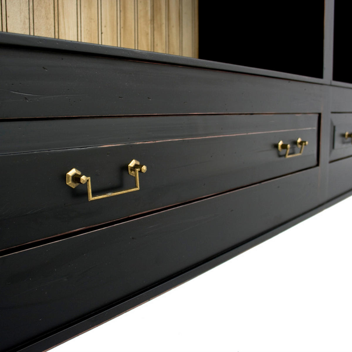 BÜCHERWAND Pinie teilmassiv Creme, Schwarz  - Creme/Schwarz, LIFESTYLE, Holz/Metall (311/238,5/46,5cm) - Livetastic