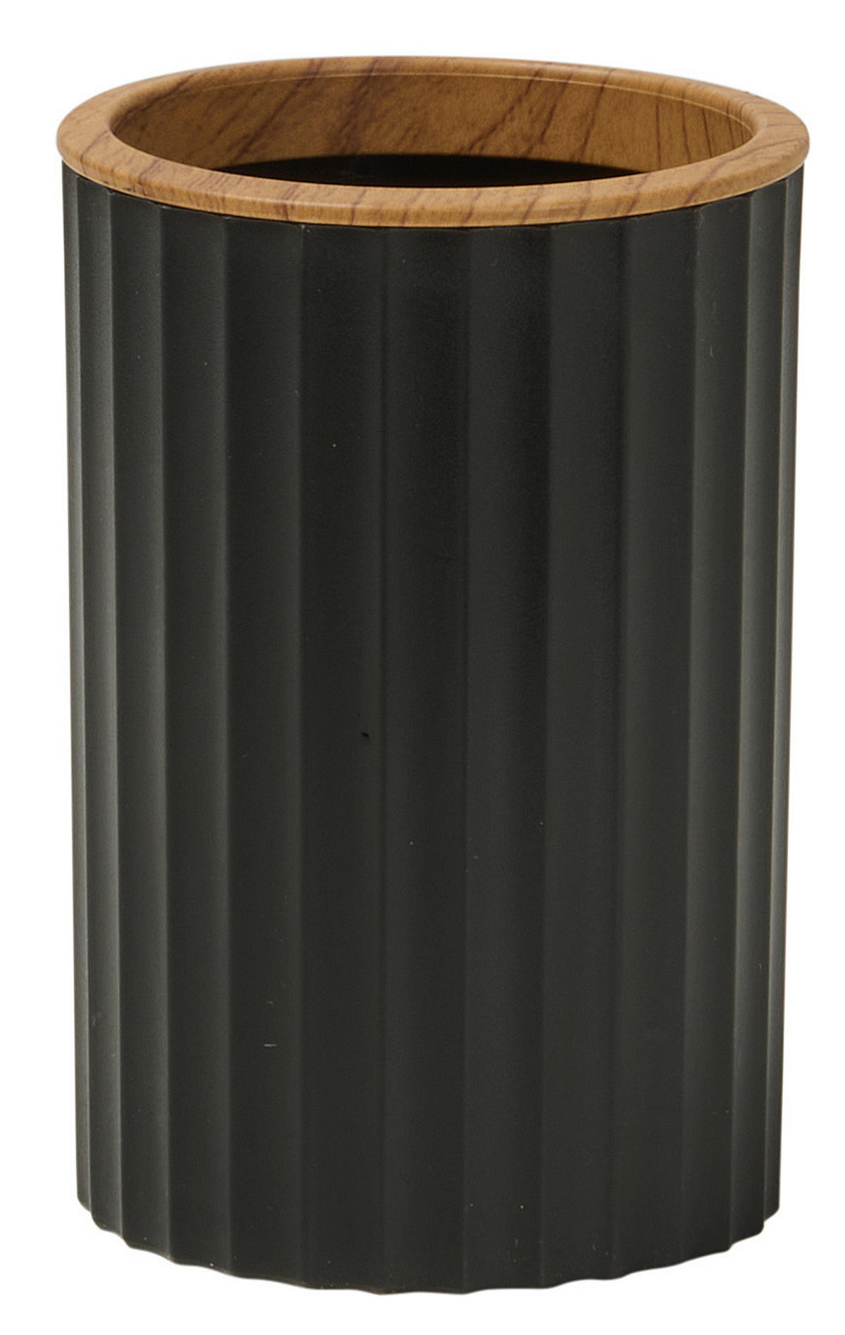 BAD-ACCESSOIRE-SET - Schwarz/Braun, Kunststoff - Dieter Knoll