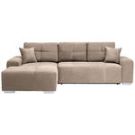 ECKSOFA in Webstoff Beige  194/280 cm  - Beige/Silberfarben, Design, Kunststoff/Textil (194/280cm) - Carryhome