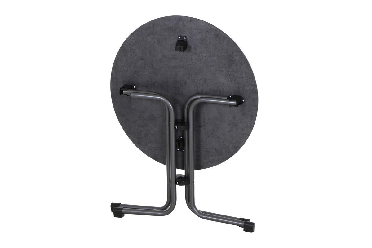 GARTENGARNITUR 5-teilig  - Anthrazit, Basics, Holzwerkstoff/Kunststoff (80/80/80cm) - Siena Garden