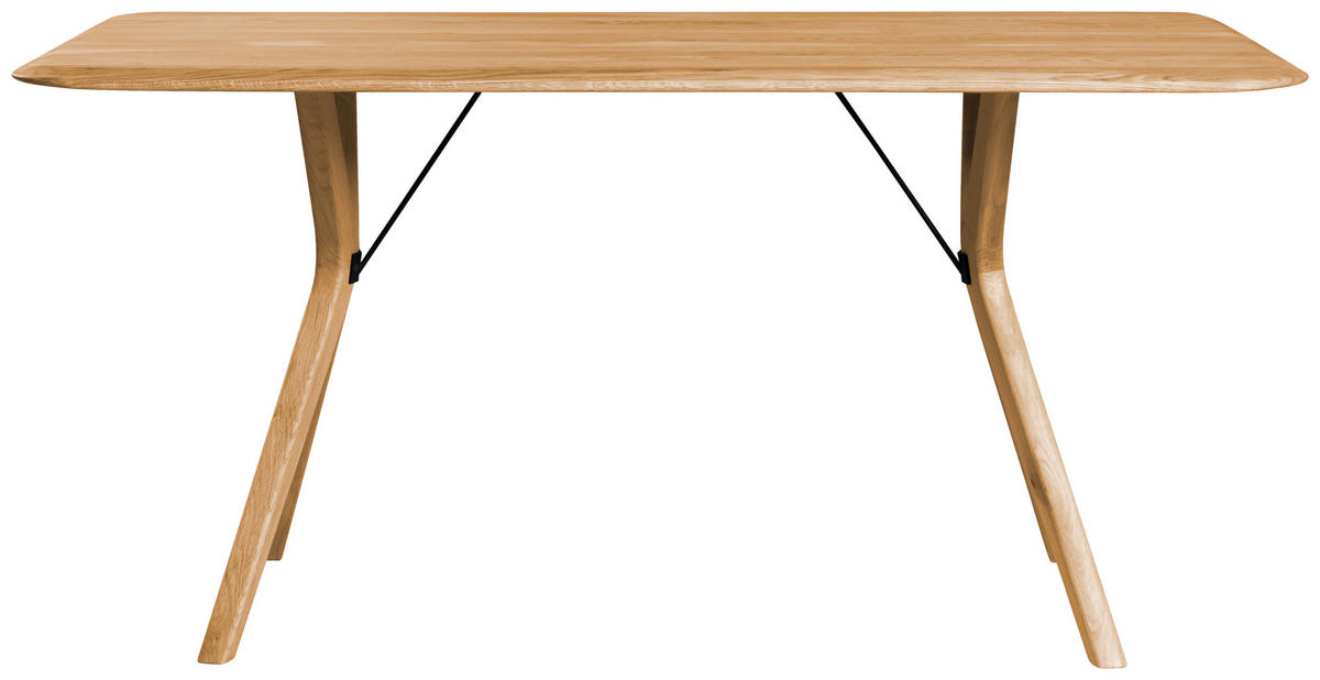 ESSTISCH Eiche vollmassiv rechteckig Eichefarben  - Eichefarben, KONVENTIONELL, Holz (160/90/76cm) - Linea Natura