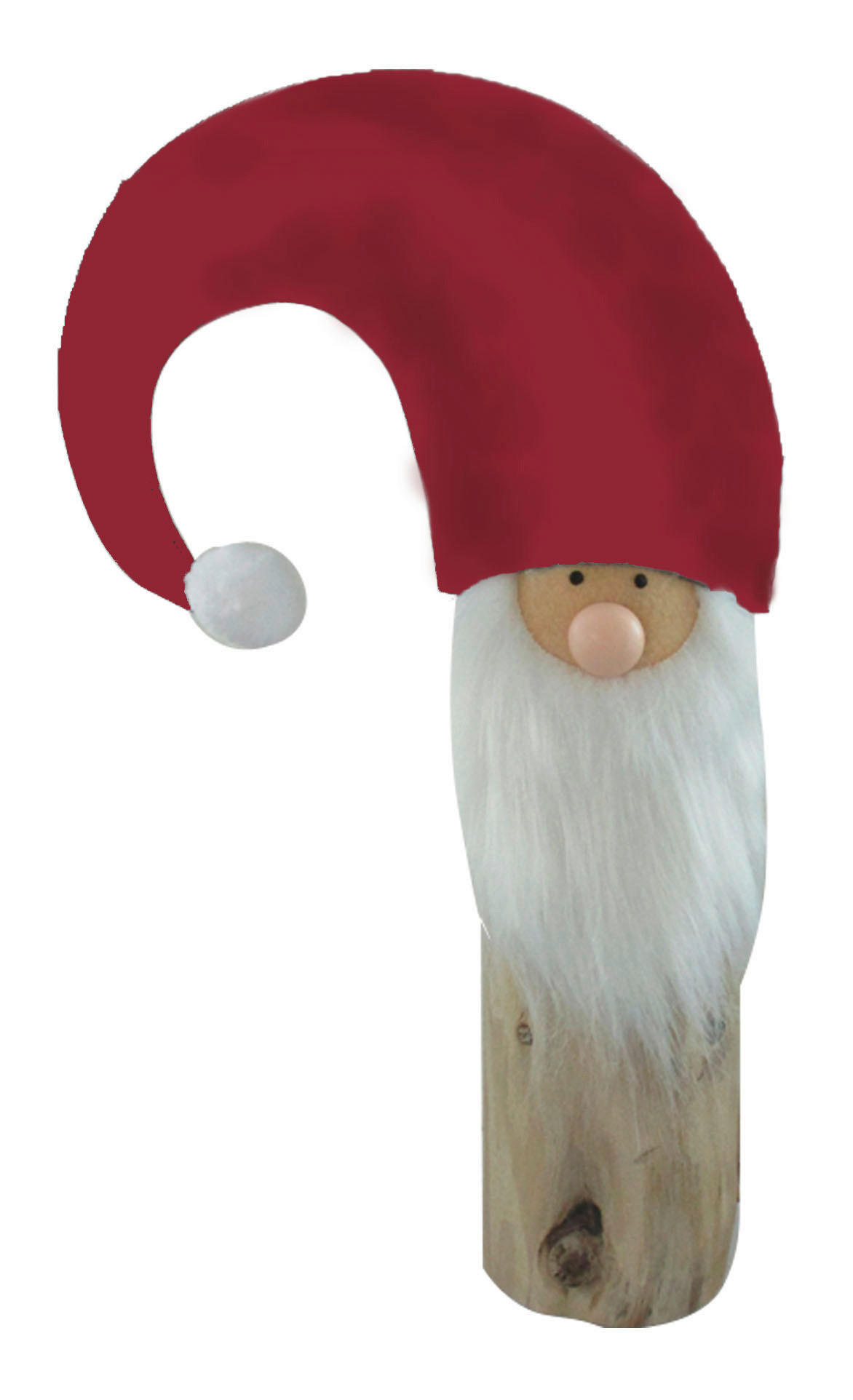 X-Mas Wichtel Natur, Rot, Weiß 25x44x10 cm