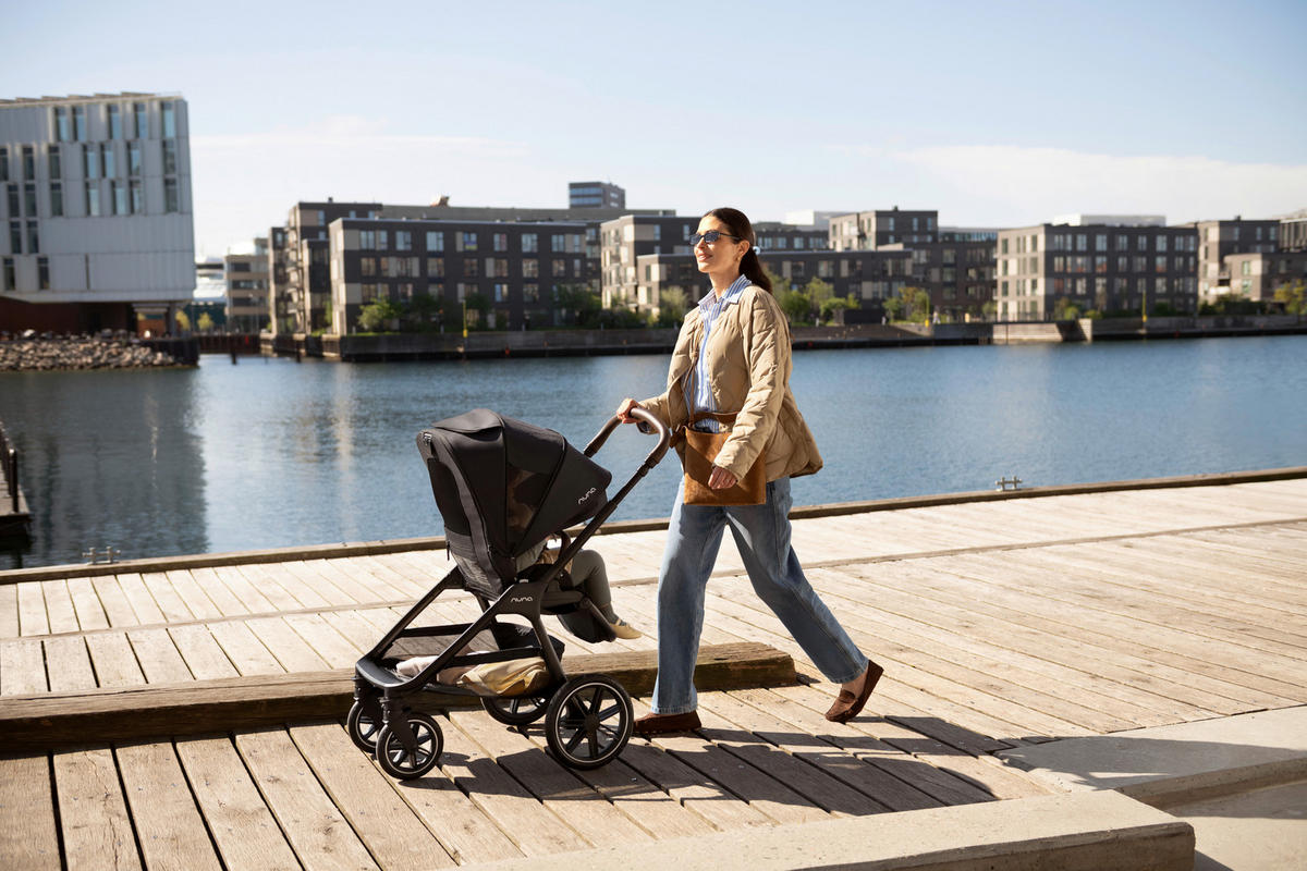 KINDERWAGENSET  TRIV lx Caviar  Caviar  - Schwarz, Basics, Kunststoff/Metall (96/58/109cm) - Nuna