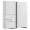 SCHWEBETÜRENSCHRANK in Weiss  - Weiss, Konventionell, Holzwerkstoff/Metall (180/198/65cm) - Modante