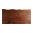 ESSTISCH in Holz, Metall 200/100/77 cm   - Schwarz/Braun, Natur, Holz/Metall (200/100/77cm) - Landscape