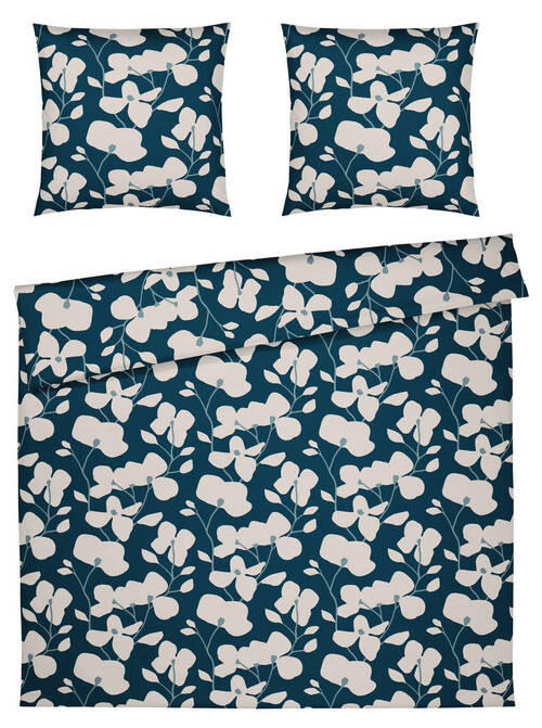 BETTWÄSCHE Twine Perkal 240/220 cm  - Petrol, Basics, Textil (240/220cm) - Yes for bed