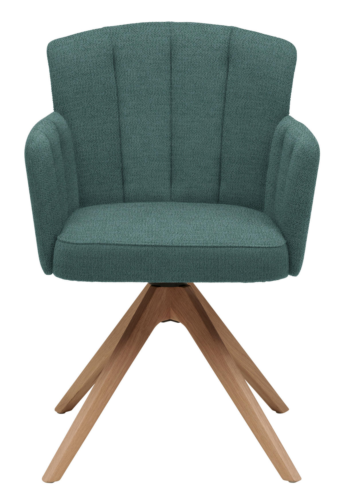 ARMLEHNSTUHL in Holz, Textil Türkis, Wildeiche  - Türkis/Wildeiche, Design, Holz/Textil (58/83/62cm) - Venjakob