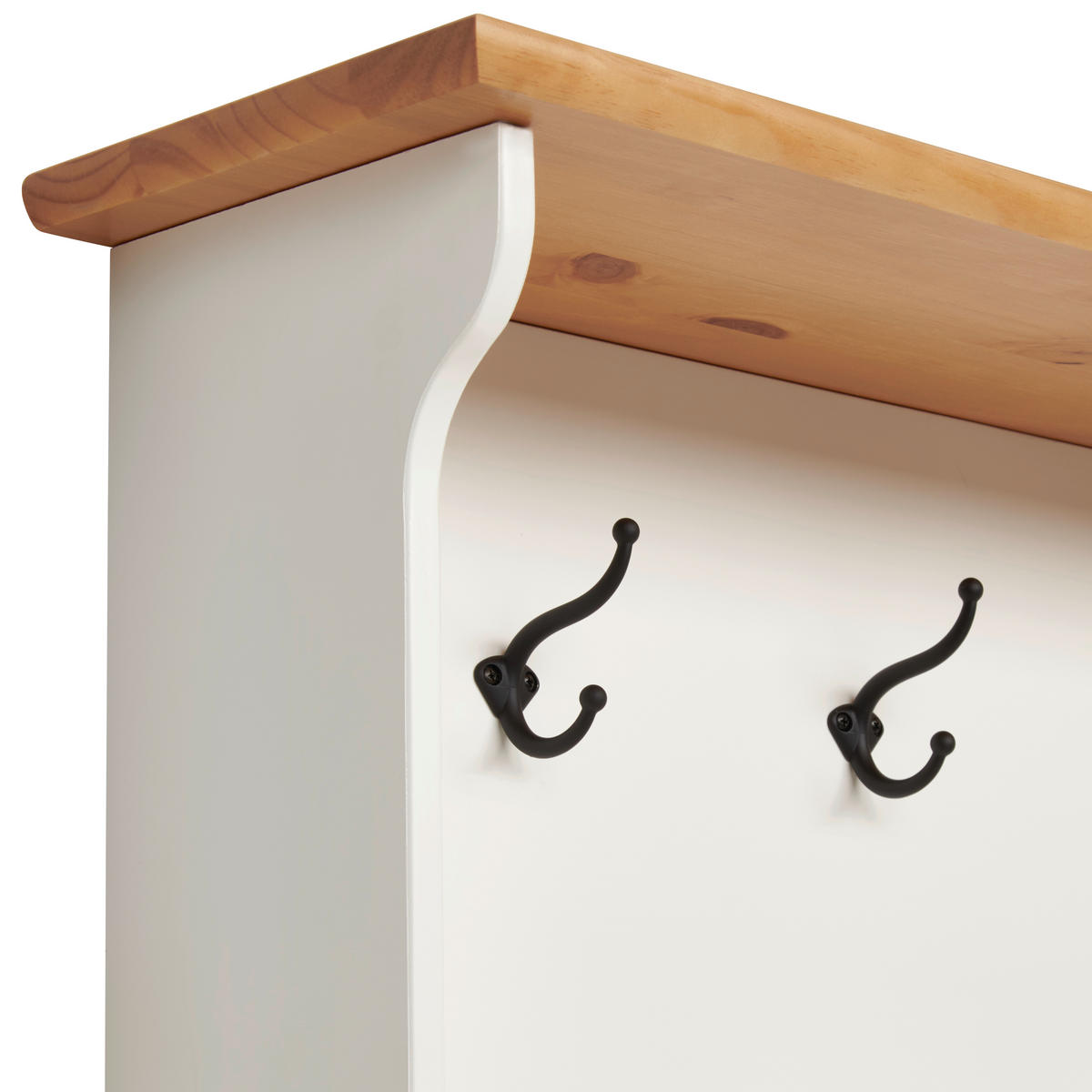 GARDEROBE  in 118/196/43 cm  - Naturfarben/Weiß, ROMANTIK / LANDHAUS, Holz (118/196/43cm) - MID.YOU