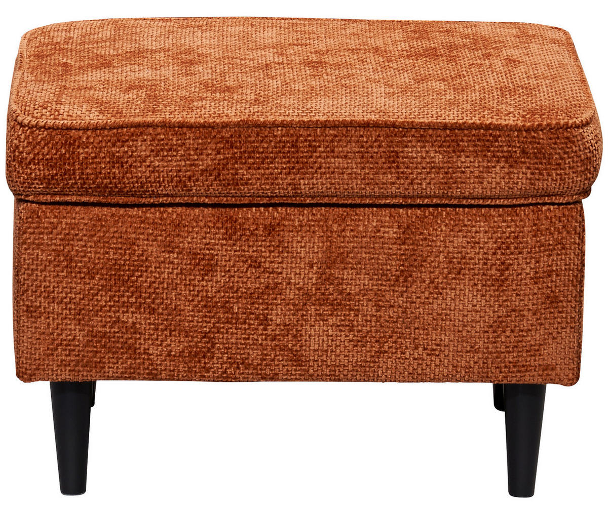 HOCKER in Textil Terracotta  - Terracotta/Schwarz, KONVENTIONELL, Holz/Textil (63/43/42cm) - MID.YOU