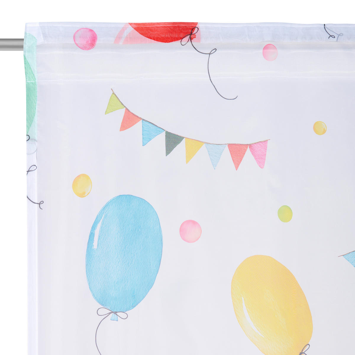 HOTOVÝ ZÁVES, polopriehľadné, 140/245 cm - viacfarebná, Basics, textil (140/245cm) - Ben'n'jen