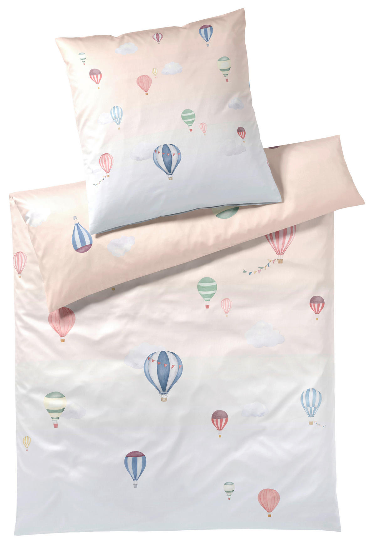 POSTELJNINA 140/200 cm mako saten marelica  - marelica, Konvencionalno, tekstil (140/200cm) - Elegante