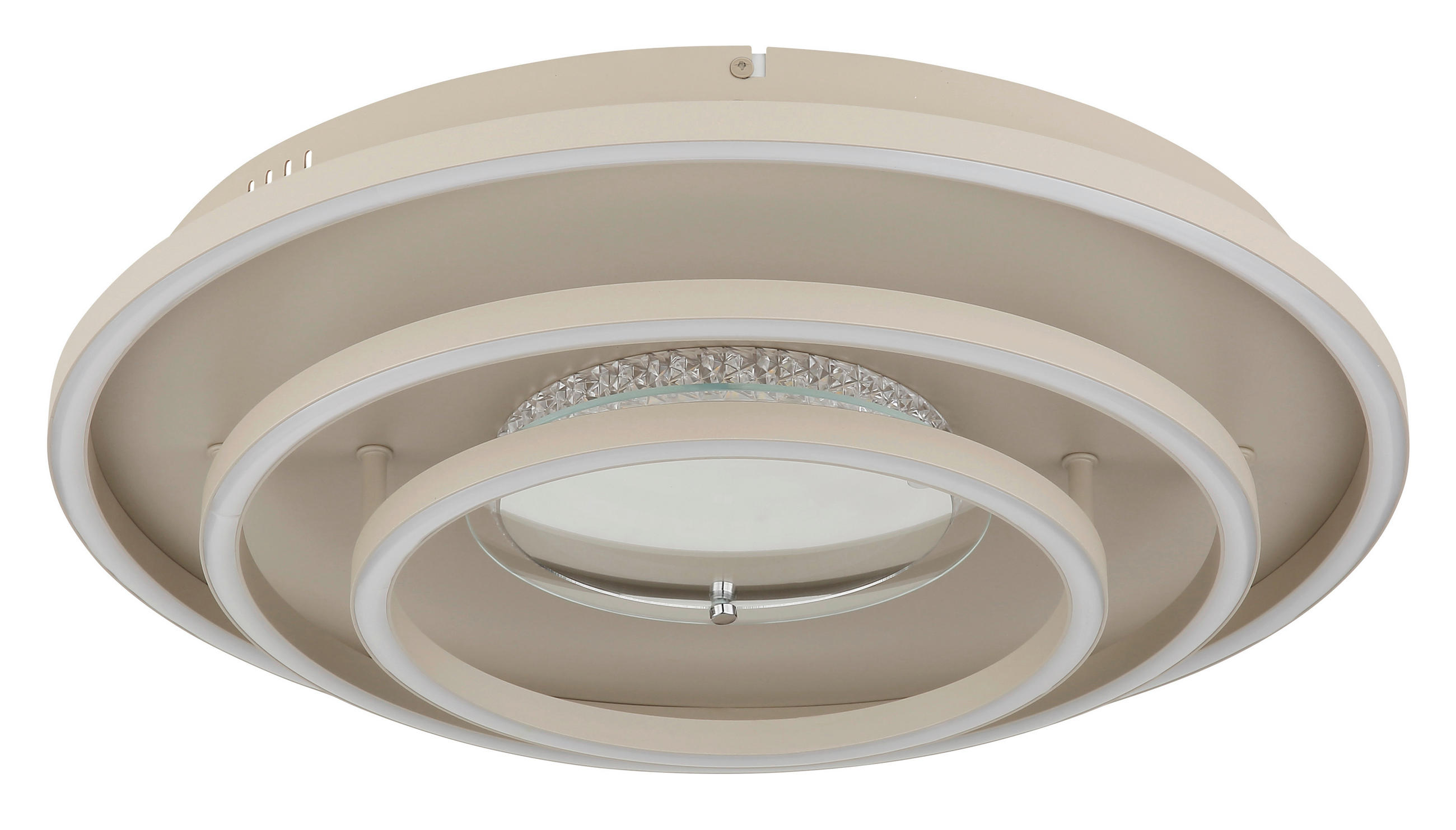 STROPNÍ LED SVÍTIDLO, 51,1/10,8 cm  - bílá/pískové barvy, Design, kov/plast (51,1/10,8cm) - Globo