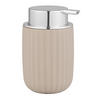 SEIFENSPENDER AGROPOLI  - Chromfarben/Beige, Basics, Kunststoff (7,5/12,5/9cm) - Wenko