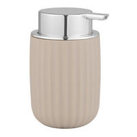 SEIFENSPENDER AGROPOLI  - Chromfarben/Beige, Basics, Kunststoff (7,5/12,5/9cm) - Wenko