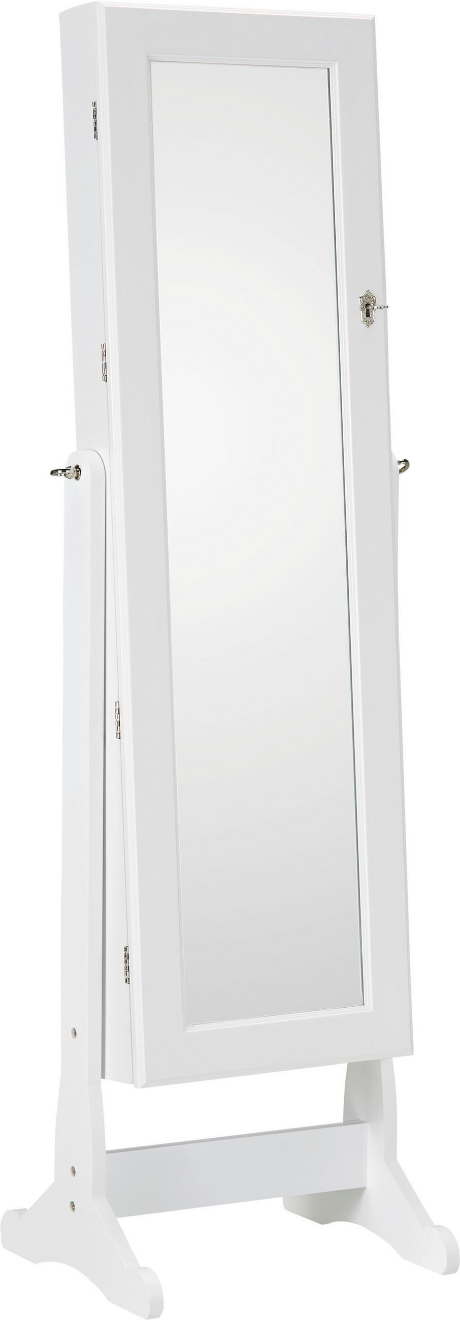 SCHMUCKSCHRANK - Weiß, KONVENTIONELL, Glas/Holzwerkstoff (41/146/37cm) - Xora