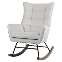 SCHAUKELSTUHL Beige  - Beige, Design, Holz/Kunststoff (68/97/88cm) - Kayoom