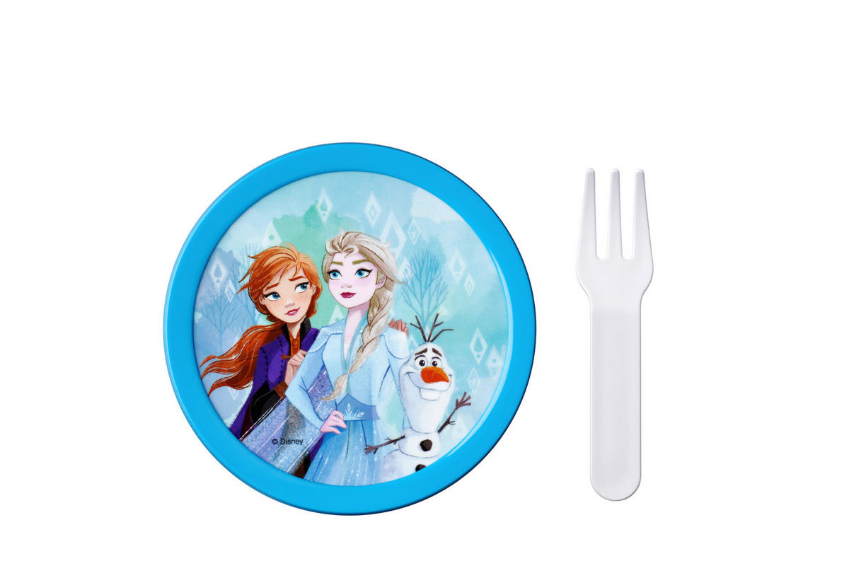 BROTZEITBOX - Blau/Multicolor, KONVENTIONELL, Kunststoff (6,7/10,4cm) - Mepal