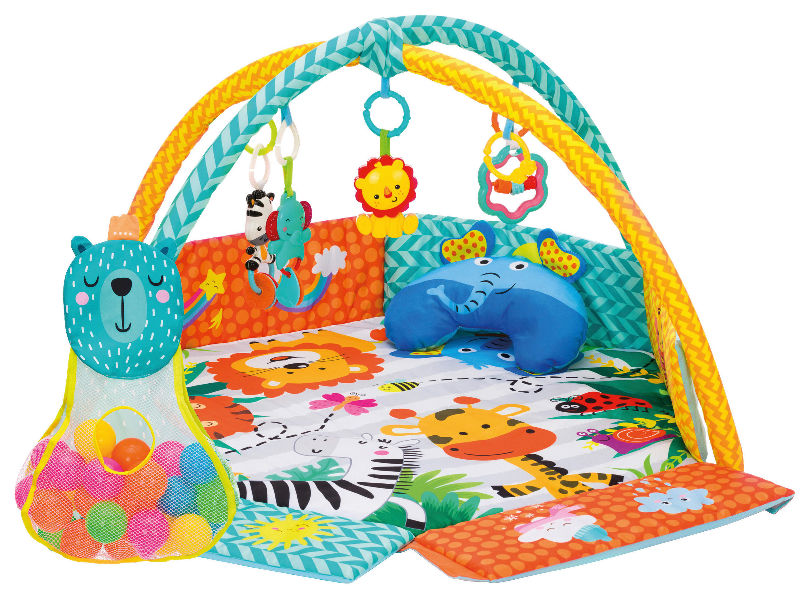 SPIELBOGEN - Multicolor, Basics, Kunststoff/Textil (120/55/120cm) - Fillikid