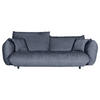 BIG SOFFA i plysch blågrå  - blågrå/svart, Klassisk, textil/plast (240/78/107cm) - MID.YOU