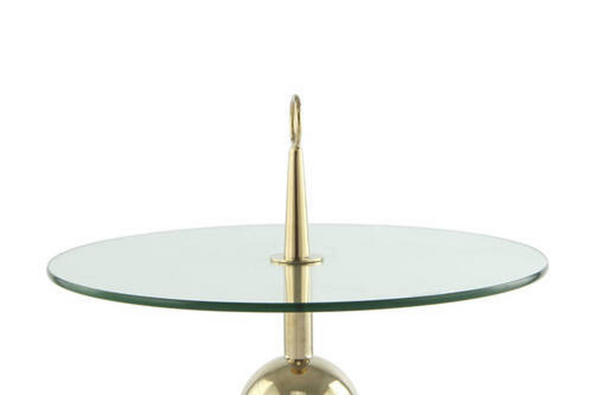 BEISTELLTISCH in Metall, Glas 46/46/52 cm  - Goldfarben, Modern, Glas/Metall (46/46/52cm) - Kayoom