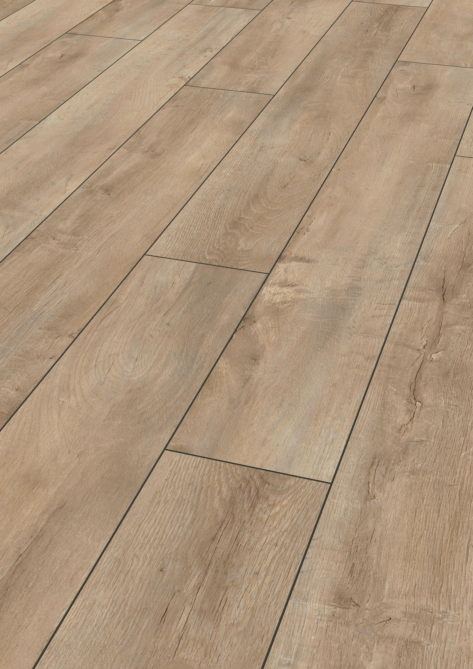 LAMINATBODEN Exquisit  - Eichefarben, KONVENTIONELL, Holz (138.0/19.3/0.8cm)