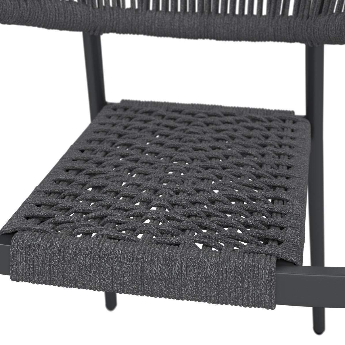 RAKÁSOLHATÓ KAROSSZÉK - antracit, Modern, textil/fém (57.5/78/59.5cm) - Ambia Garden