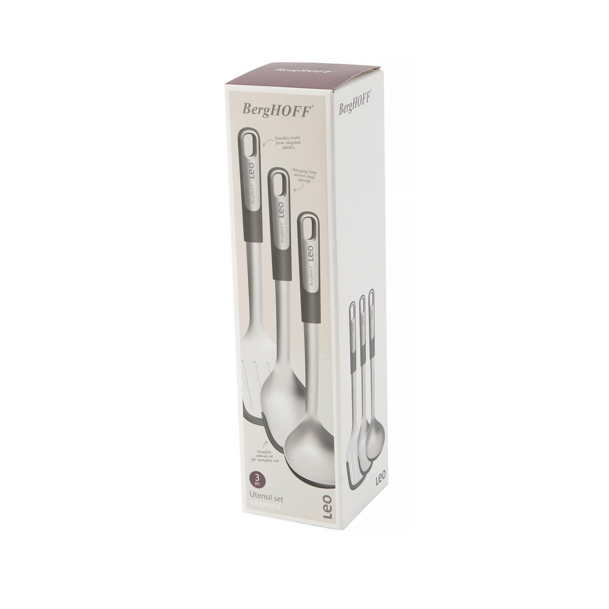 KÜCHENHELFER - Silberfarben/Grau, Basics, Kunststoff/Metall (9.5/35.2/9cm) - BergHOFF